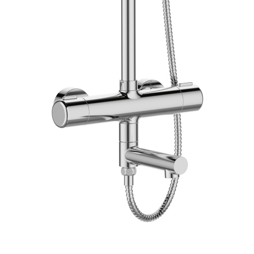 Душевая стойка Orange Thermo T02S4-911cr настенная цвет хром с термостатом - фото 3