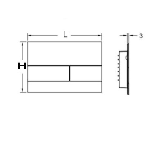 Панель смыва механическая Tece TECEsquare 9240831 цвет хром - фото 2