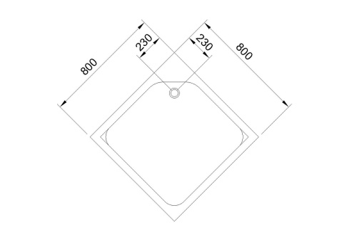 Душевой поддон Royal Bath HP RB80HP 80х80 акрил белый с ножками - фото 4