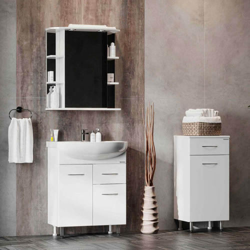 Тумба Onika Каприз 404014 40x34x87напольная цвет белый - фото 5