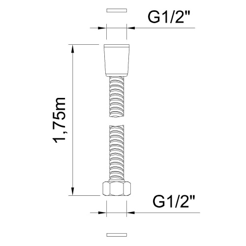 Шланг для душа Clever ANTIGONA 61775 бронза - фото 2
