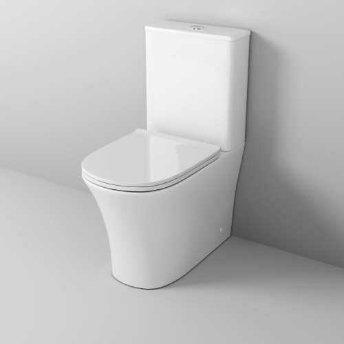 Унитаз напольный с бачком Grossman Classic GR-4466S белый глянцевый с сиденьем микролифт безободковый каскадный смыв - фото 2