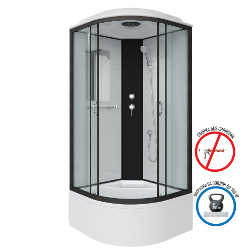 Душевая кабина Niagara Classic 67071414 80х80 четверть круга с крышей ориентация универсальная - фото 2