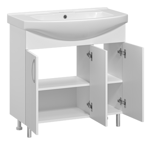 Тумба под раковину Misty Изео Э-Изе01085-021Н 82х36х70 напольная - фото 5