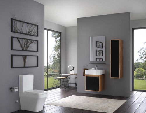 Чаша унитаза напольная Creavit Solo SO361-11CB00E-0000 цвет белый без бачка без сиденья душевой смыв - фото 5