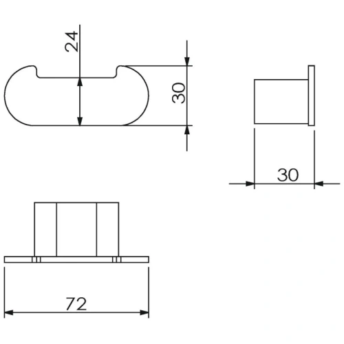 Крючок двойной Langberger LUGANO 24032A - фото 3