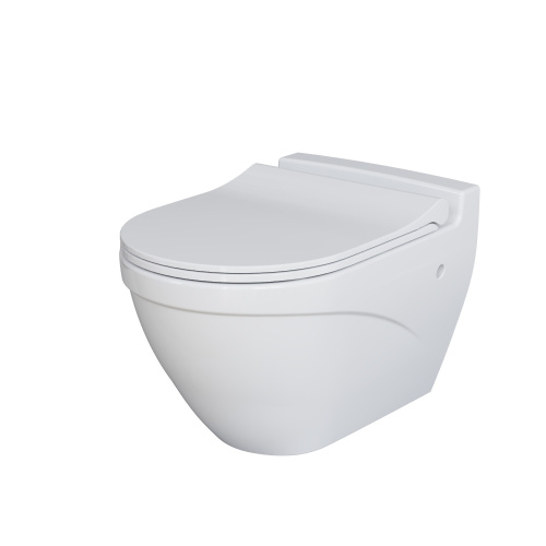 Унитаз подвесной Ambassador Nord 133T20001-132T20001S белый глянцевый с сиденьем микролифт