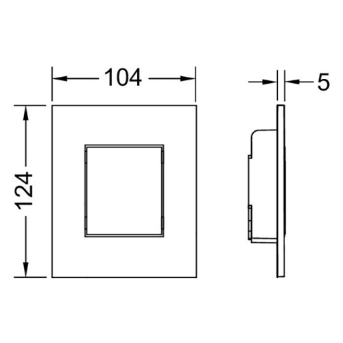 Панель смыва механическая Tece TECEnow 9242407 цвет белый матовый - фото 2