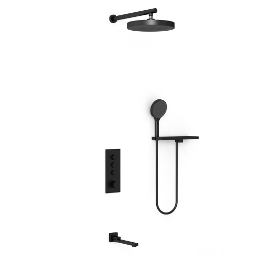 Душевая система Vincea VSFW-433TI2RMB встраиваемая в стену с термостатом - фото 2