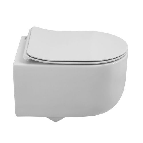 Чаша унитаза подвесная BelBagno SOFT BB084CH-TOR цвет белый без сиденья безободковая смыв торнадо - фото 4