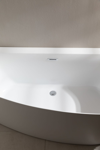 Ванна акриловая Allen Brau Priority 2.31005.21A 160х78 пристенная асимметричная с ножками - фото 3