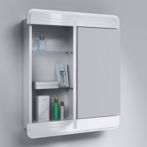 Зеркало-шкаф Aqwella Y Kor.04.07 74х15х85 подвесной цвет белый - фото 2