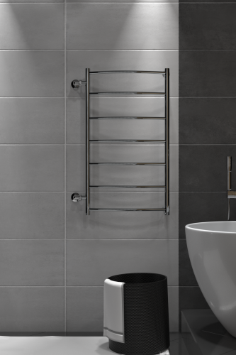 Полотенцесушитель Indigo Arc LASW90-50-б/п-80 58х90 водяной хром - фото 4