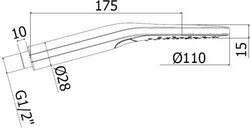Душевая лейка Paffoni Sofia ZDOC122CR хром - фото 2