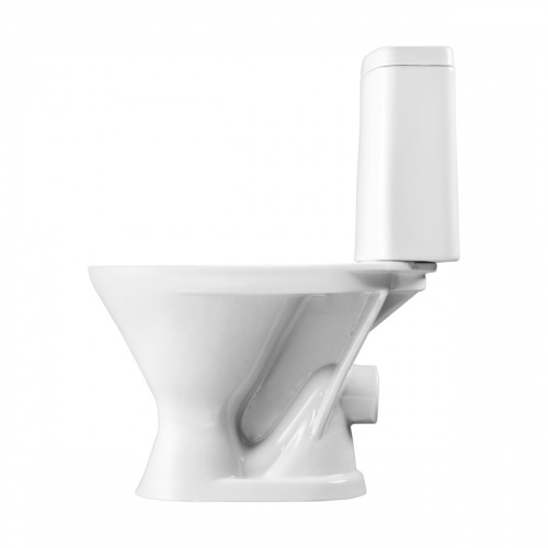 Унитаз-компакт напольный с бачком Santeri Грация 1P2103S0000BF белый с сиденьем каскадный смыв - фото 4