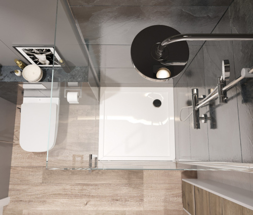 Душевой поддон Santek Палермо 1WH302476 90х90 акрил белый - фото 3