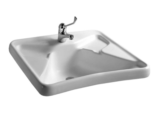 Раковина из санфаянса Hatria AUTONOMY Y0BV01 68х60 подвесная цвет белый