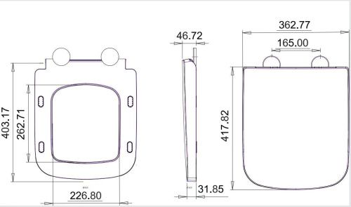 Унитаз напольный с бачком Taliente Elegia Vortex EG25065 белый с сиденьем микролифт безободковый душевой смыв - фото 5