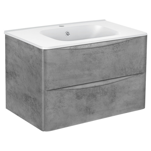 Тумба под раковину Vincea Paola VMC-2P800BT 79х47х50 подвесная цвет серый - фото 3