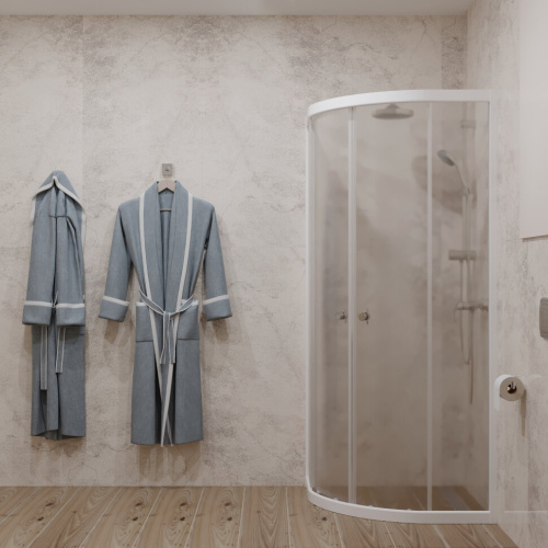 Душевой уголок Тритон Ультра Щ0000064833 90х90 стекло прозрачное профиль белый без поддона - фото 3