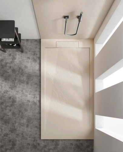 Душевой поддон Vincea H25 VST-4SRL9012C 120х90 искусственный камень бежевый - фото 2