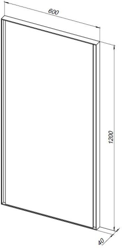 Зеркало в ванную Allen Brau Infinity 1.21020.WT 60х120 цвет белый - фото 5