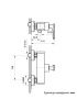 Смеситель для душа AltroBagno Aperto AltroBagnoAperto030601Cr настенный хром