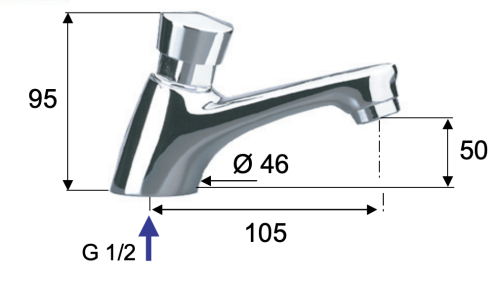 Кран порционный для раковины Remer Tempor TE15 - фото 2