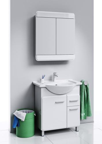 Зеркало-шкаф Aqwella Y Kor.04.07 74х15х85 подвесной цвет белый - фото 3