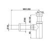 Сифон для раковины Cisal Complementi ZA0040424Q белый