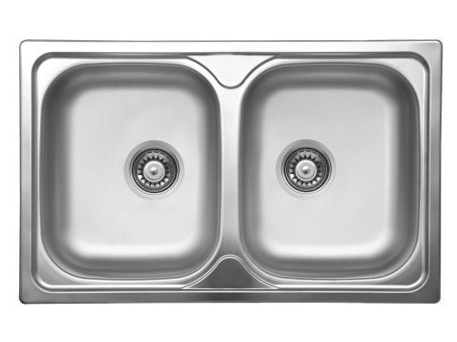 Кухонная мойка Ukinox Гранд GRP800.500 20GT8K -O 50х80 цвет хром поверхность полированная - фото 2