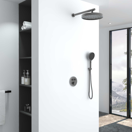 Душевая система Vincea Inspire VSFW-3I22MT2GM встраиваемая в стену с термостатом