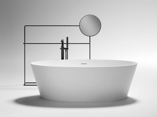 Ванна из искусственного камня Gruppo Treesse ALMA V015BO 175х80 отдельностоящая овальная - фото 2