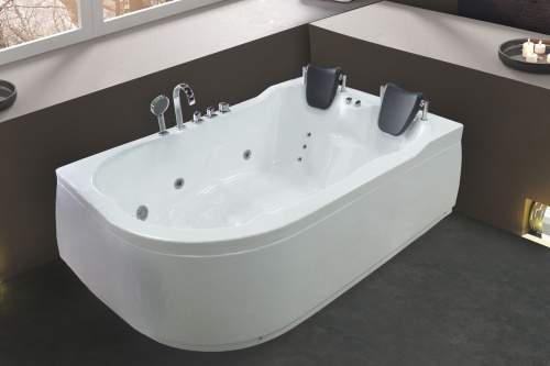 Ванна акриловая Royal Bath NORWAY RB331100K-R 180х120 пристенная асимметричная с каркасом - фото 2