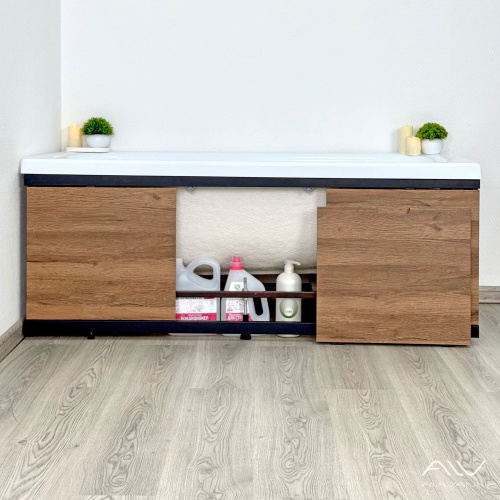 Экран под ванну Alavann Rita 170 см ALV1199002 фронтальный МДФ съемный/раздвижной коричневый - фото 3