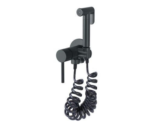 Гигиенический душ со смесителем Bronze de Luxe SCANDI 701/1B черный - фото 2