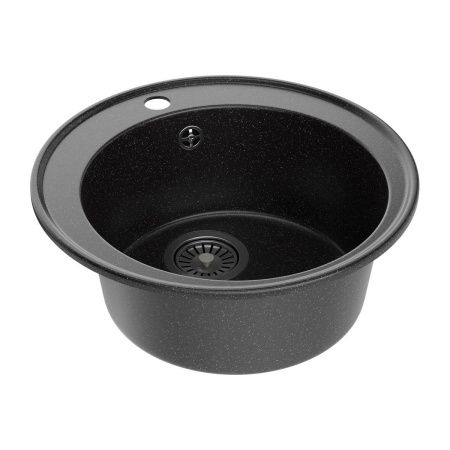 Кухонная мойка Maretti KT475-BL 50х50 цвет черный поверхность матовая