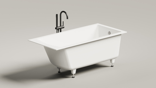 Ванна из искусственного камня Salini CASCATA 105011G 150х70 встраиваемая прямоугольная - фото 3