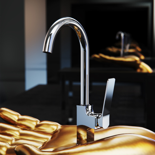 Смеситель для кухни Tokito YOKOHAMA TOK-YOK-1013 на раковину хром - фото 4