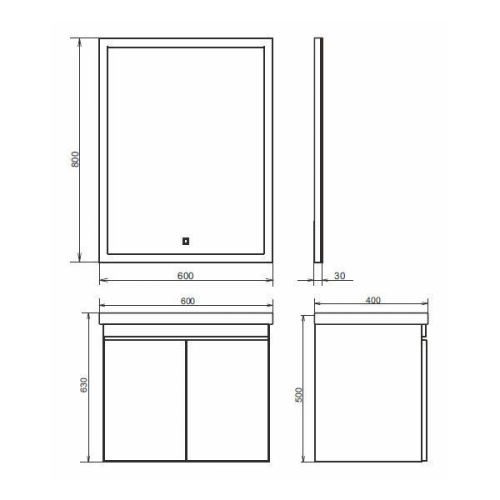 Тумба с раковиной Comforty Осло 00-00000835CF 60х40х63 подвесная цвет бетон светлый - фото 2