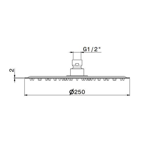Верхний душ Newform X-Steel 316 29392X.59.064 металл - фото 2