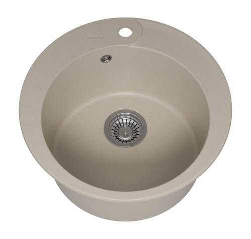 Кухонная мойка Misty Artemida ART-51-02 51х51 цвет бежевый - фото 5