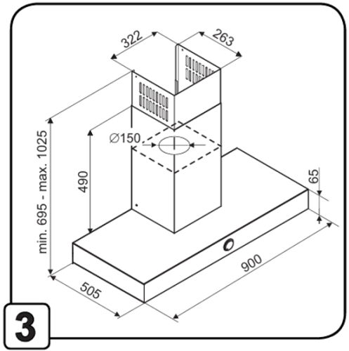 Вытяжка De Dietrich DHB4974B - фото 5
