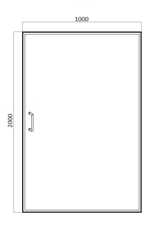 Душевая дверь Bravat Drop BD100.4110A 100х200 стекло прозрачное профиль хром - фото 3