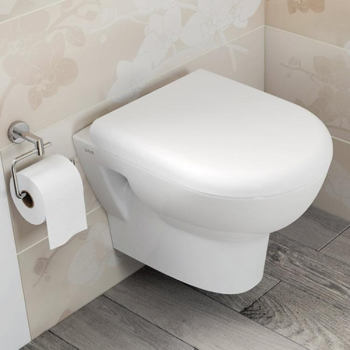 Чаша унитаза подвесная Vitra Zentrum 5795B003-0075 цвет белый без сиденья каскадный смыв - фото 2