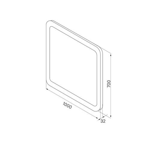 Зеркало с подсветкой IDDIS Edifice ЗЛП109 100х70 цвет белый - фото 5