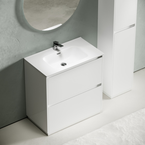 Тумба под раковину Sancos Libra Floor LB80FW 79х45х84 напольная цвет белый - фото 4