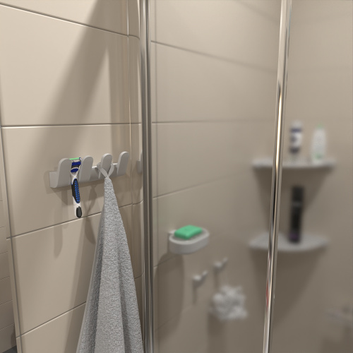 Вешалка 4 крючка Altasan Лотос ЛТ20БМ - фото 2