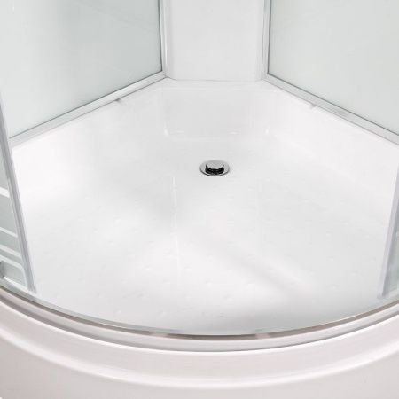 Душевая кабина AvaCan EM2710NLED 100х100 четверть круга без крыши ориентация универсальная