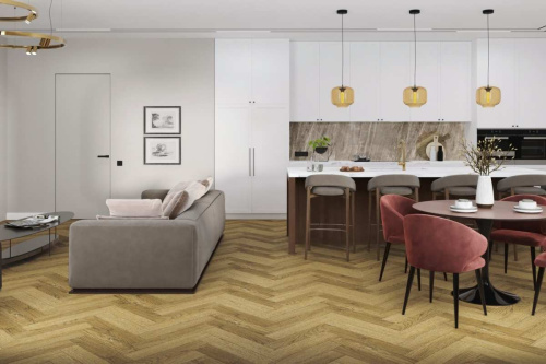 Кварцвиниловая плитка Damy Floor LONDON LVT 190902EL-07-LVT Шеффилд толщина 0.25 см 43 класс 590х118 - фото 4